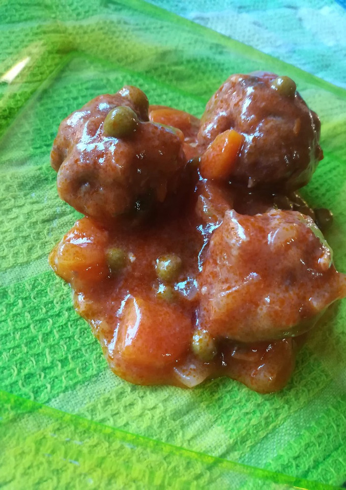 Una foto de Albóndigas sin freír en salsa de la abuela