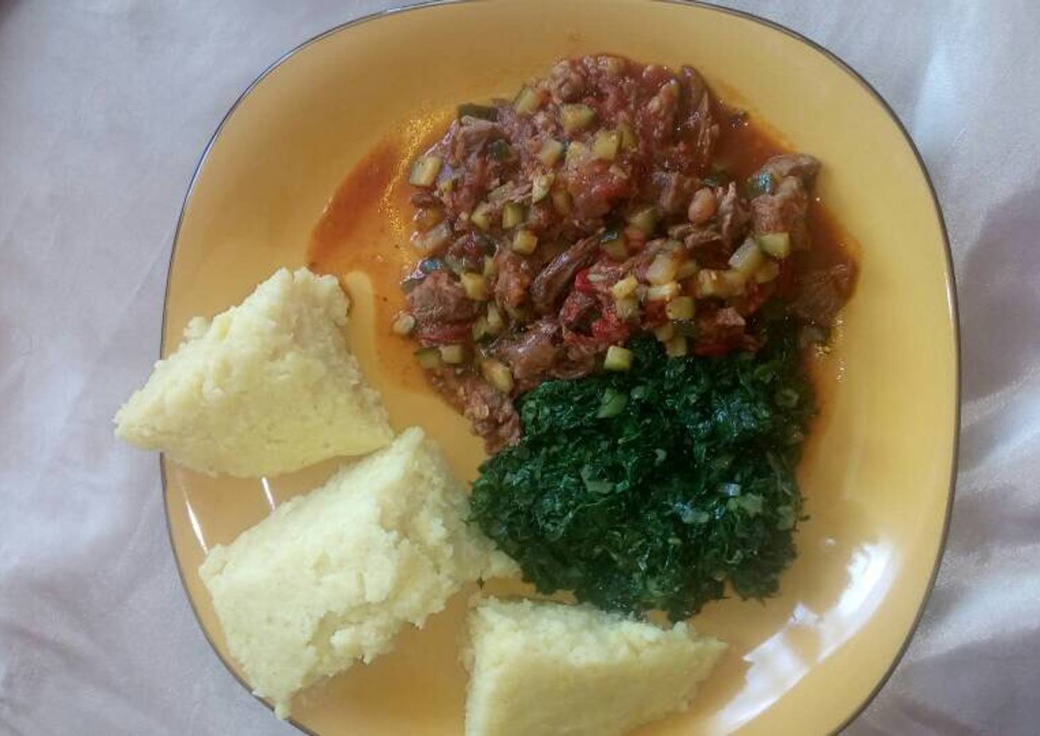 Fried Liver,Ugali and Sukuma wiki Recipe by Zelma Lizzy Zuena Cookpad