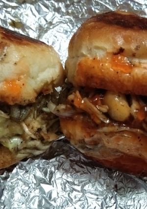 A picture of Leftover Sabji Burger.