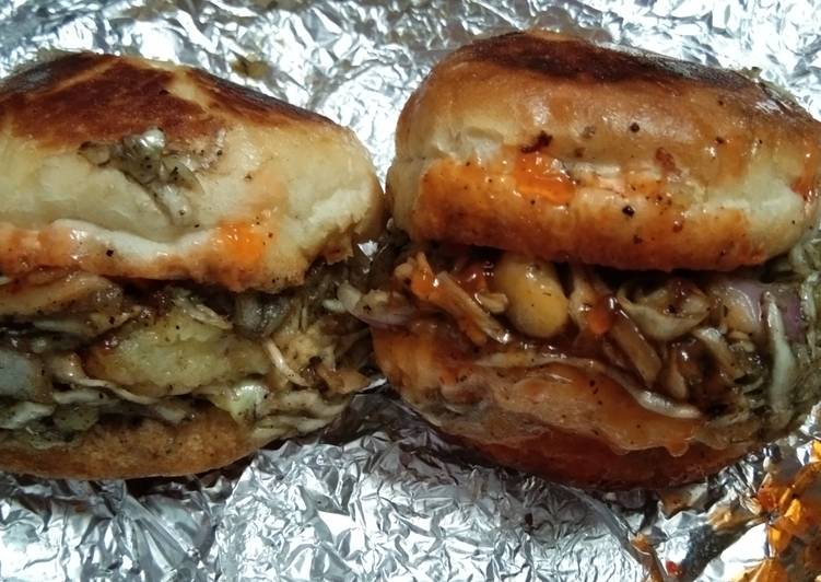 Steps to Make Favorite Leftover Sabji Burger