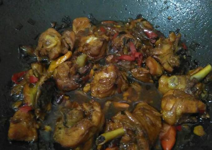 Ayam kecap seadanya