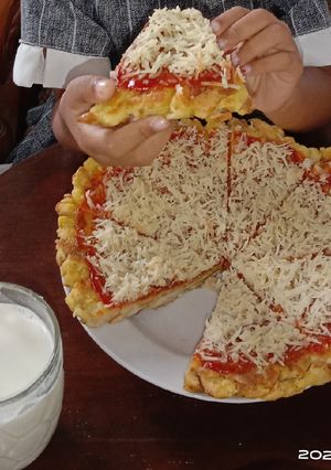 Foto resep Pizza roti tawar keju