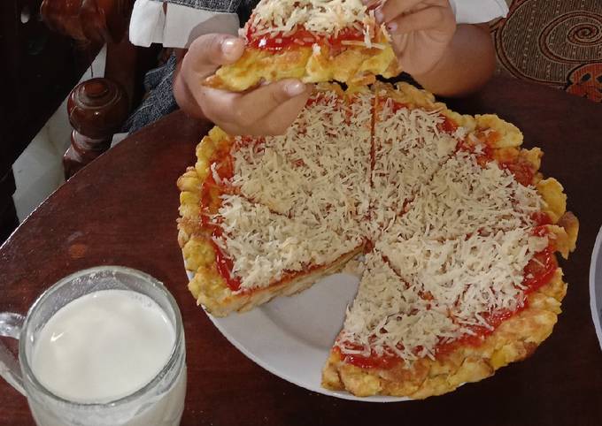 Resep Pizza roti tawar keju yang Bikin Ngiler