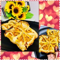 A picture of Homemade Chole puff pastry.