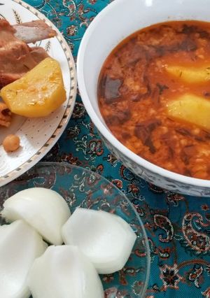 عکسی از دستور آبگوشت خوشمزه
