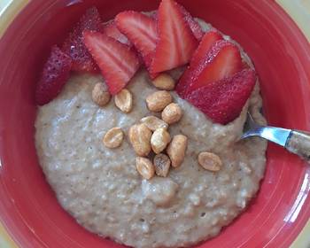 How To Serving Recipe PBJ Oatmeal Delicious