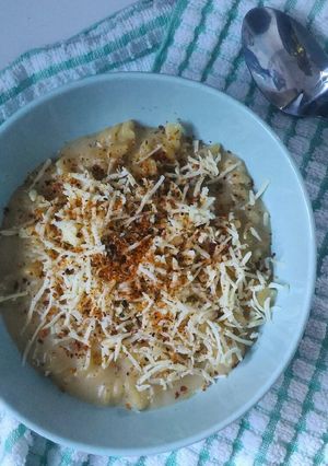Foto resep Creamy Fusilli Soup with Cheese
