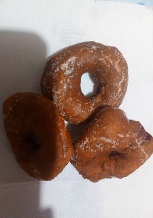 Una foto de Donas sin huevo!