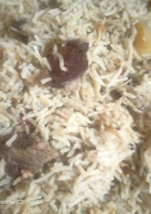 A picture of Eid ka pulao.
