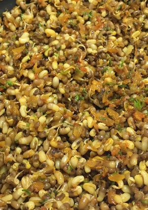 A picture of Sukhi matki sabji.