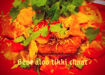 How To Make Recipe The Best Aloo Tikki Chaat Savory Delicious