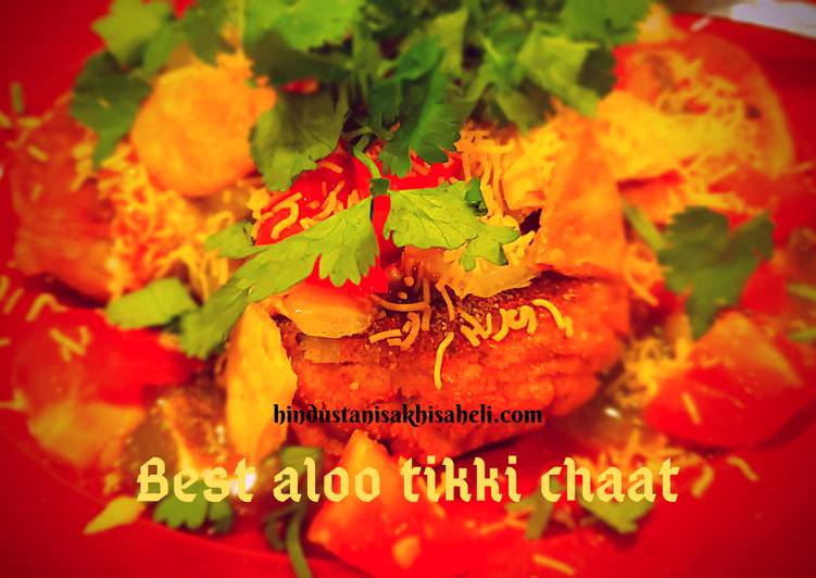 Recipe of Quick The Best Aloo Tikki Chaat