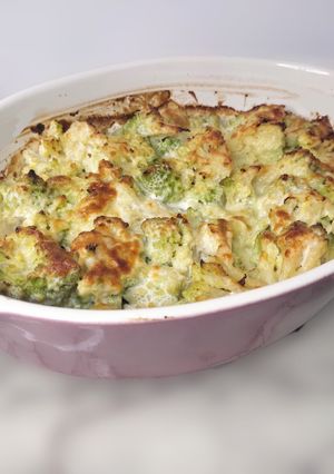 A picture of Romanesco Broccoli Bake with Béchamel Sauce.