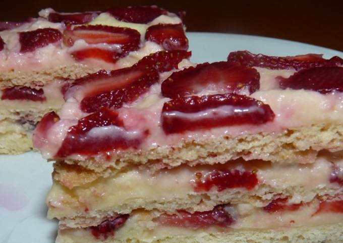 Epres-krémes sütemény recept foto