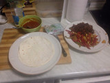 Fajitas vegetarianas de avena y verduritas con Garam Masala