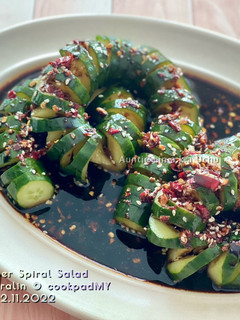 Gambar Cucumber Spiral Salad