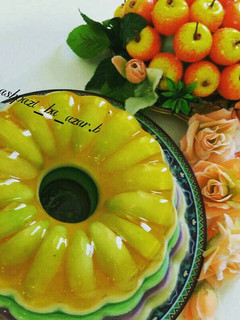 عکسی از دستور ژله ویترینی رنگین کمان