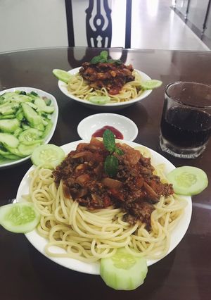 Hình của món Mì Ý sốt bò băm 👩🏻‍🍳.