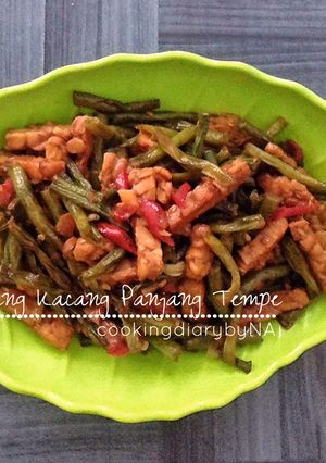 Foto resep Oseng Kacang Panjang Tempe