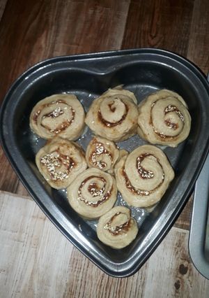 عکسی از دستور 🍞نان رولی دارچینی🍞