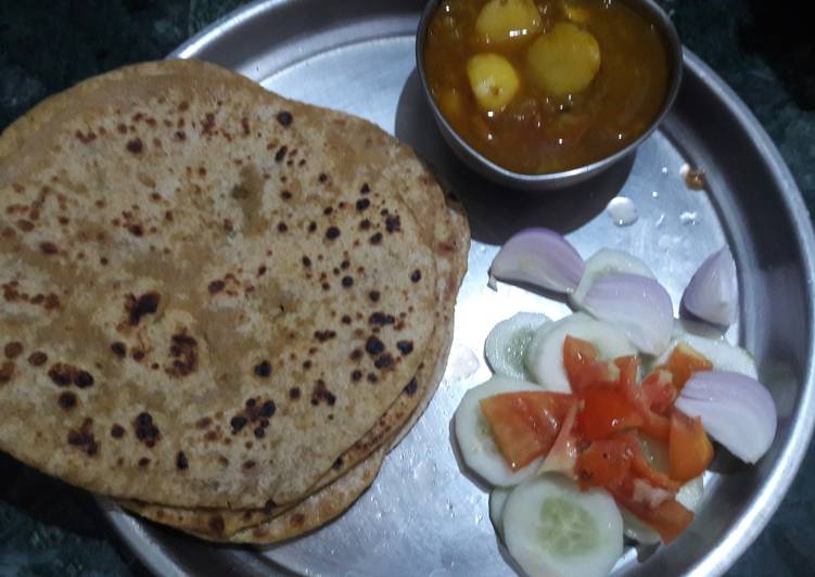 How to Make Favorite Chanadaal ka paratha aur aloo ki sabji