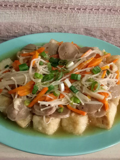 Foto resep 323. Tahu saos jamur enoki