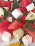 Insalata estiva anguria,feta,cetrioli e...😋