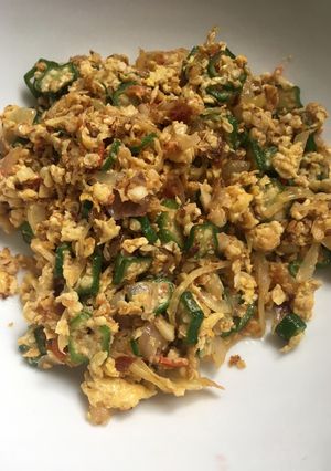 Foto resep Okra Telur