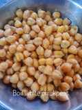 Boil white chickpeas