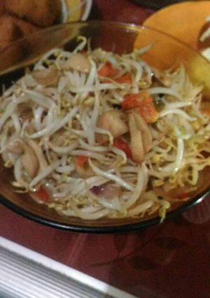 Foto resep TOGE JAMUR plus TELUR PUYUH LADA HITAM
