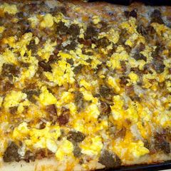 A picture of Breakfast pizza.