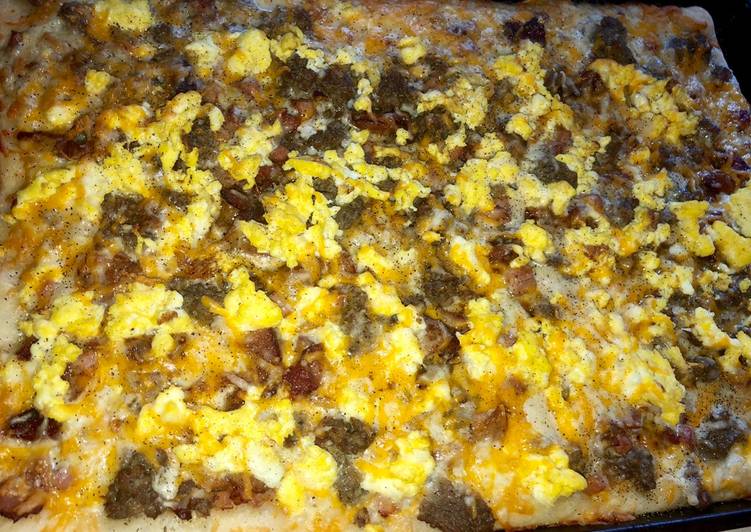 Breakfast pizza Breakfast pizza