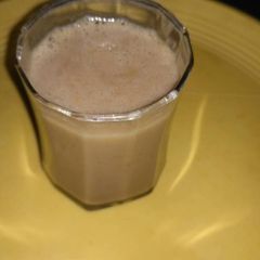A picture of Banana coco milk shake.