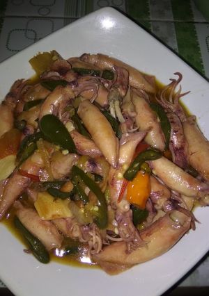 Foto resep Cumi asin tumis tauco