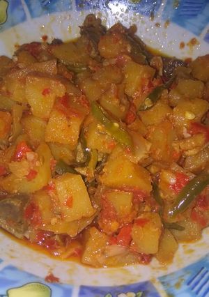 Foto resep Sambel Ati plus Kentang