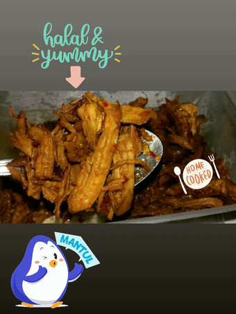 Cara Gampang Menyiapkan Ayam suwir kecap pedas manis Anti Gagal