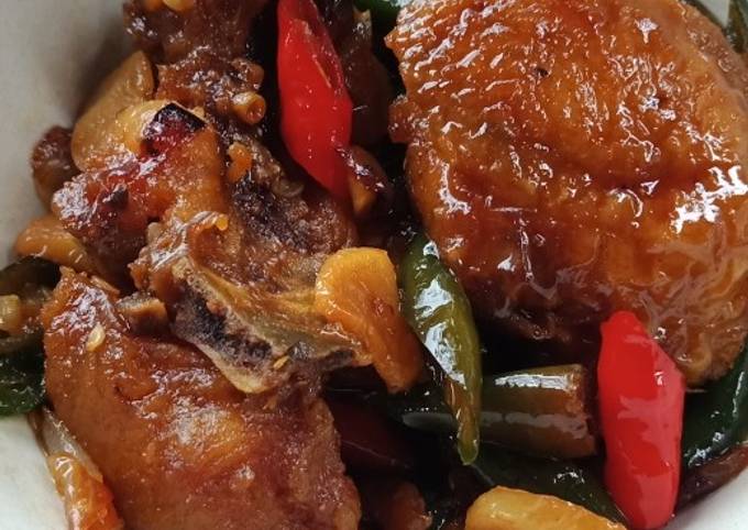 Ayam kecap lombok ijo