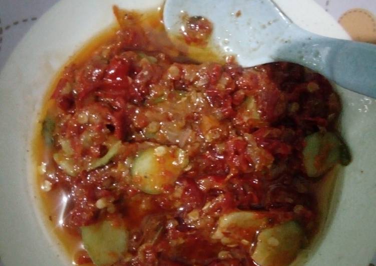 Langkah mengolah Sambal buah gandaria sedap