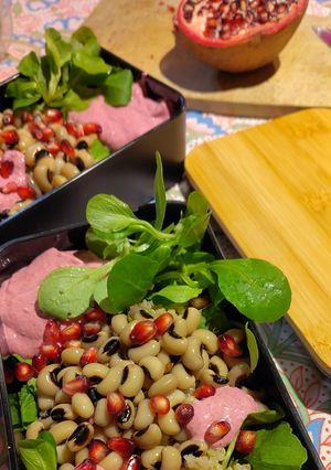 Une photo de Lunch box quinoa rose