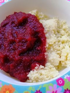 Céklás - almás kuszkusz recept fotója