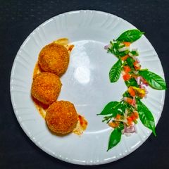 A picture of Smoky BBQ Chicken Balls.
