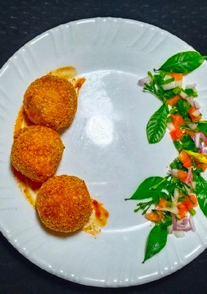 A picture of Smoky BBQ Chicken Balls.