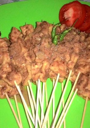 Foto resep Sate tahu bumbu pecel