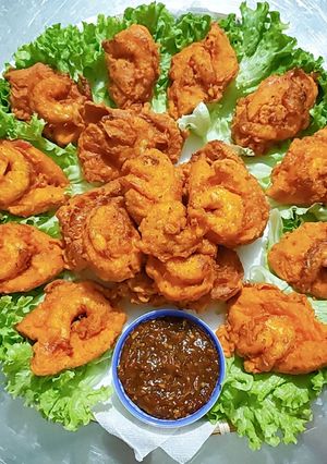 Hình của món Ăn vặt cực thích 1: Bánh mì chiên tôm.