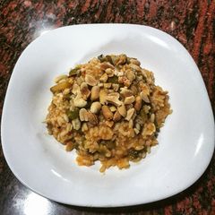 A picture of Asparagus and Green Bean Risotto.
