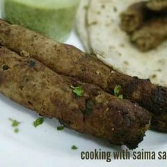 A picture of Beef seekh kabab #ramadankitayari.