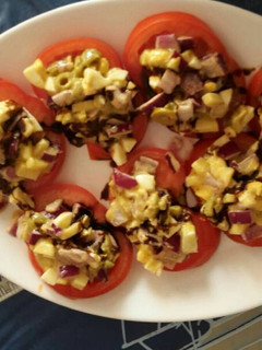 Una foto de Ensalada de tomate