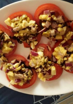 Una foto de Ensalada de tomate