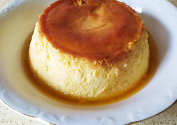 Flan casero de huevo