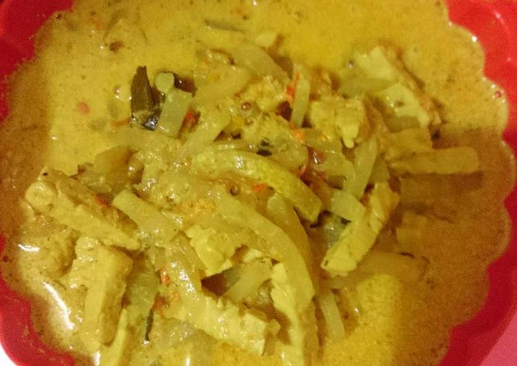 Langkah Mudah untuk meracik Labu Siam Tempe masak santan, Bikin Ngiler